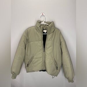 Sage Green Puffer Coat